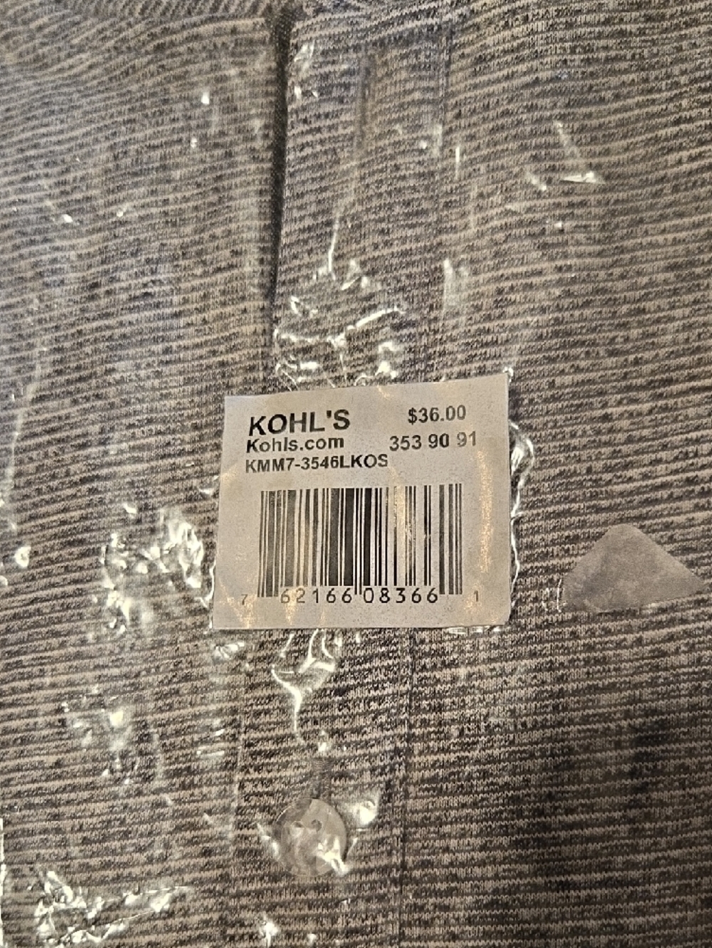 Kohl's Method Men's Heather Gray Long Sleeve Crewneck Shirt - Picture 3 of 6